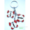 metal butterfly rhinestone keychain/ personalized keychain for promotional gift/ wedding gift
